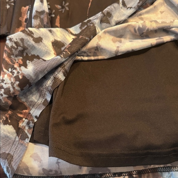 Black Floral Blouse By Timeson. Size L - Picture 6 of 6